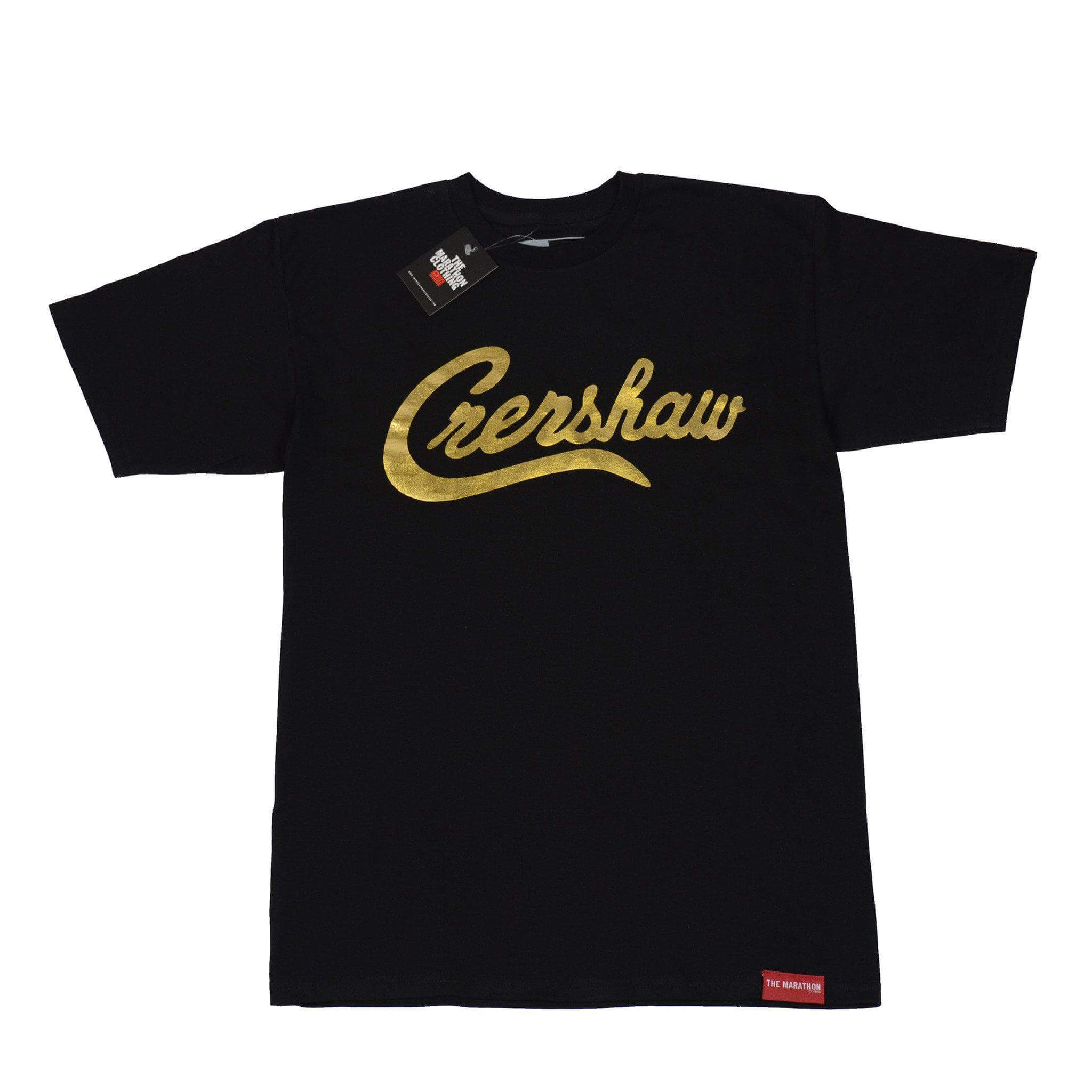 Crenshaw T-Shirt - Black/Gold Foil ...